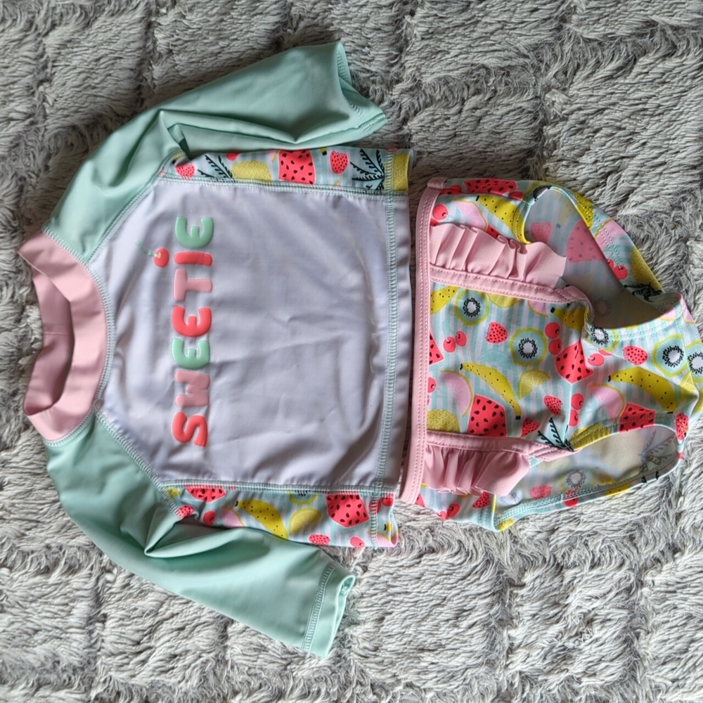 2 Piece Long Sleeve Bathing Suit